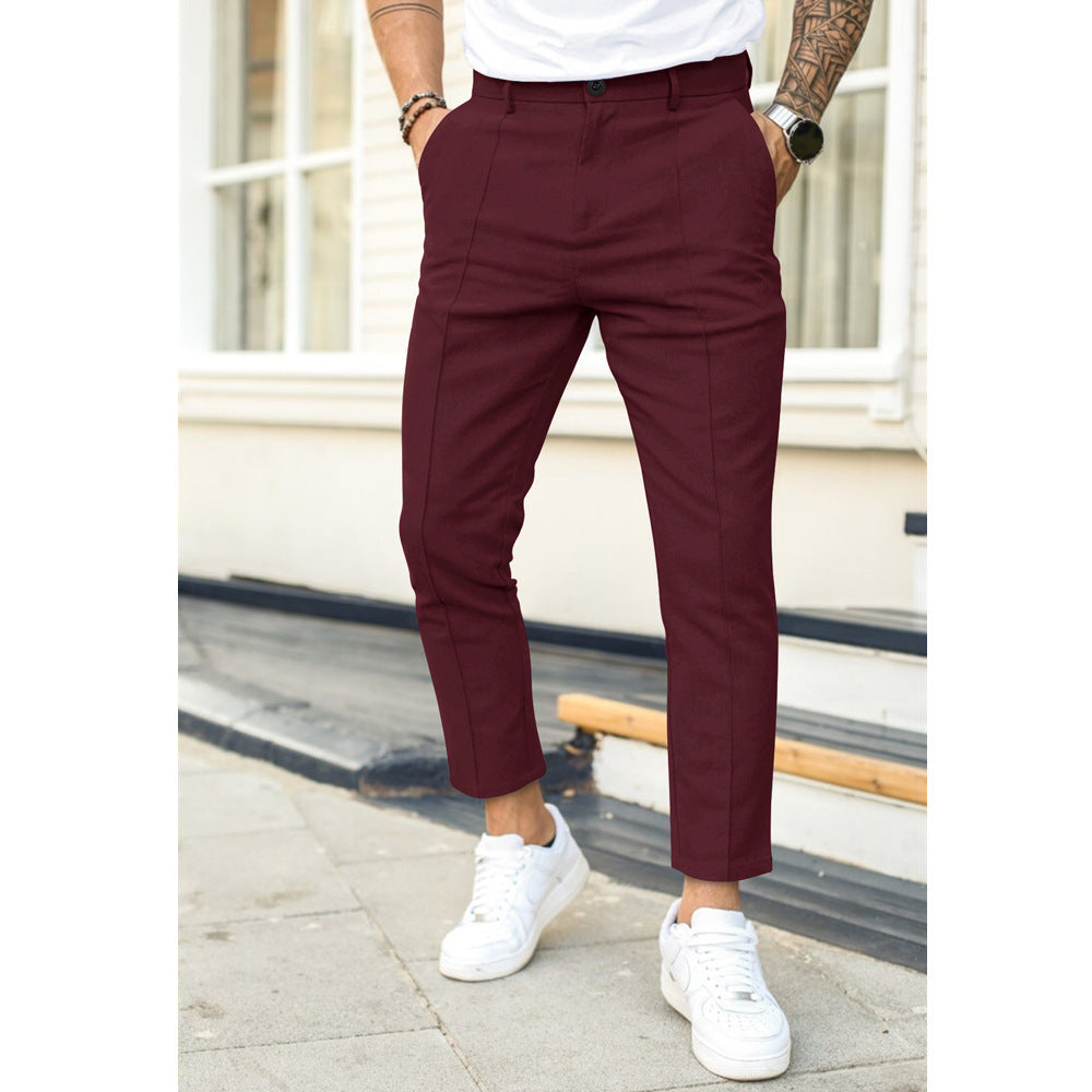 Caelric | Heren Slim-Fit Maatwerk Vrijetijdsbroek - Custom Casual Chinos