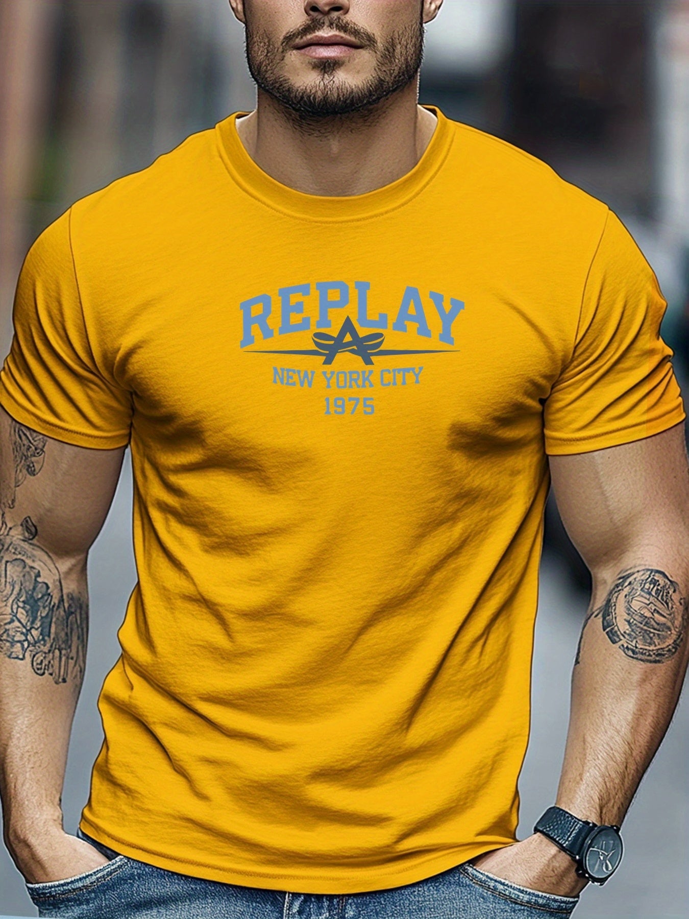 Tybalt | Heren 1975 Retro Grafisch T-shirt - Zwart Casual Korte Mouw T-shirt, Lichtgewicht, Ademende Pasvorm