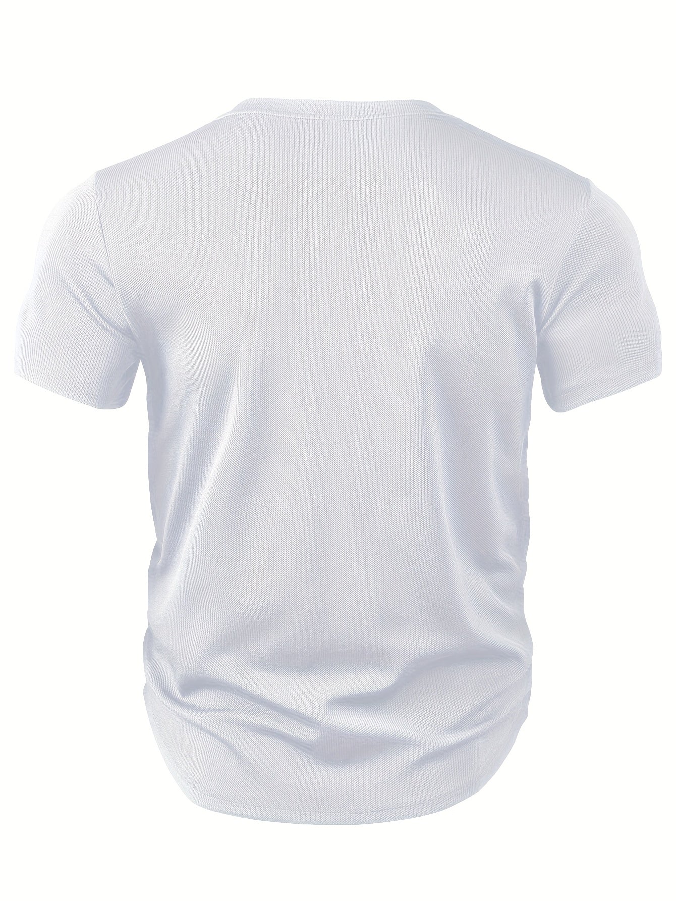 Arnhold | Heren-T-shirt met getextureerd diepe V-hals - Korte mouwen, slanke pasvorm, vrijetijdskleding