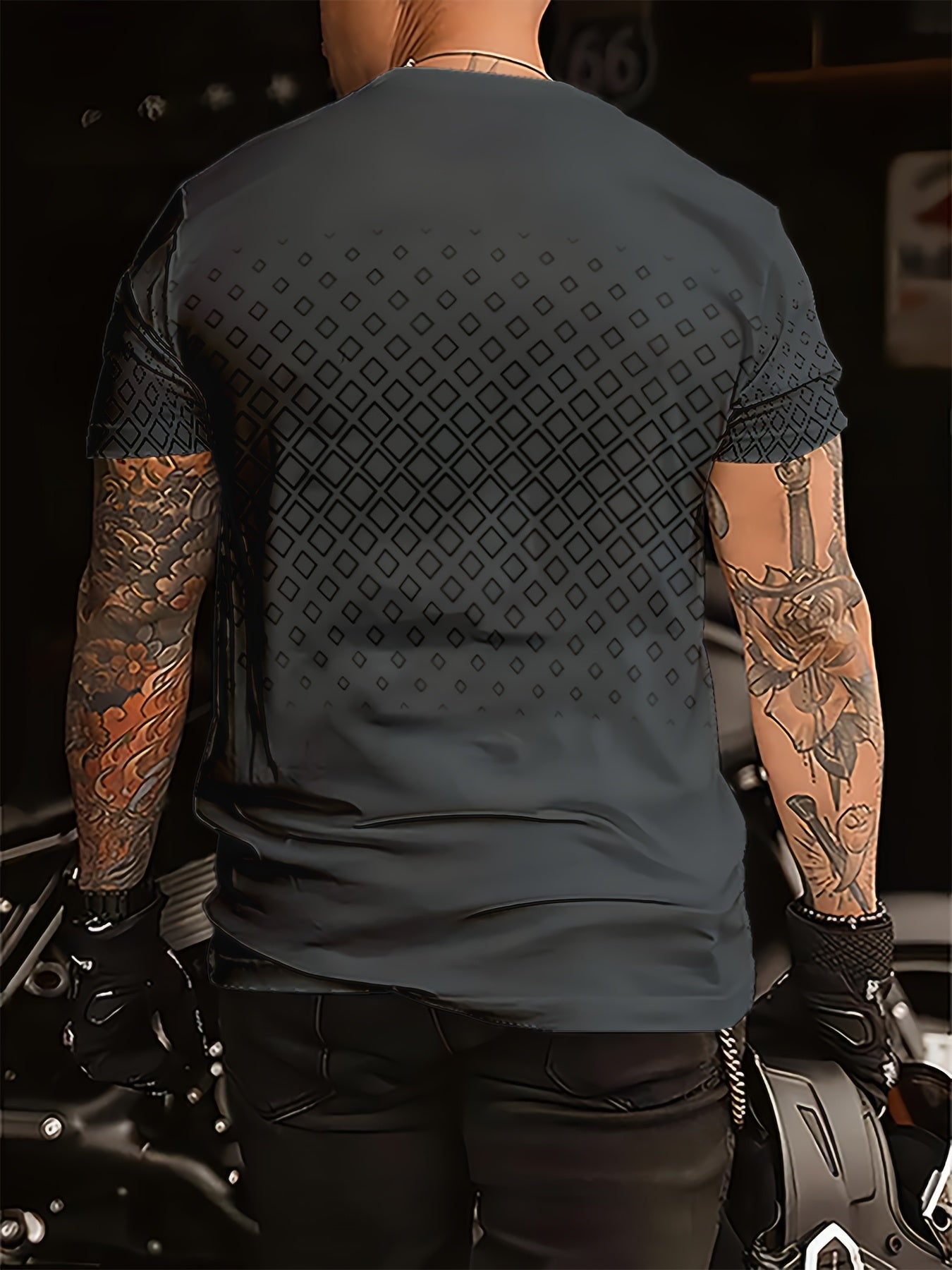 Ydran | Heren T-shirt met ronde hals - Stretch gebreide stof, zacht polyester