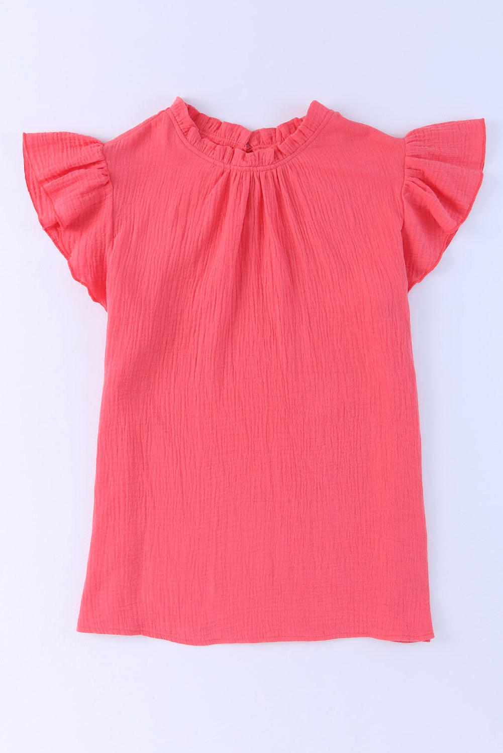 Mariz - Fladderige Blouse met Ruches Kraag