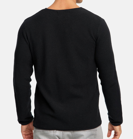 Lorvric | Klassieke herentrui met ronde hals – Lichtgewicht, ademende gebreide pullover, casual top