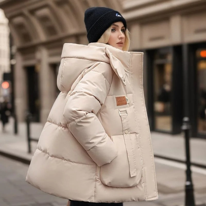 Delwyn | Stormproof pufferjas – Winddichte, waterdichte winterjas met capuchon en isolatie
