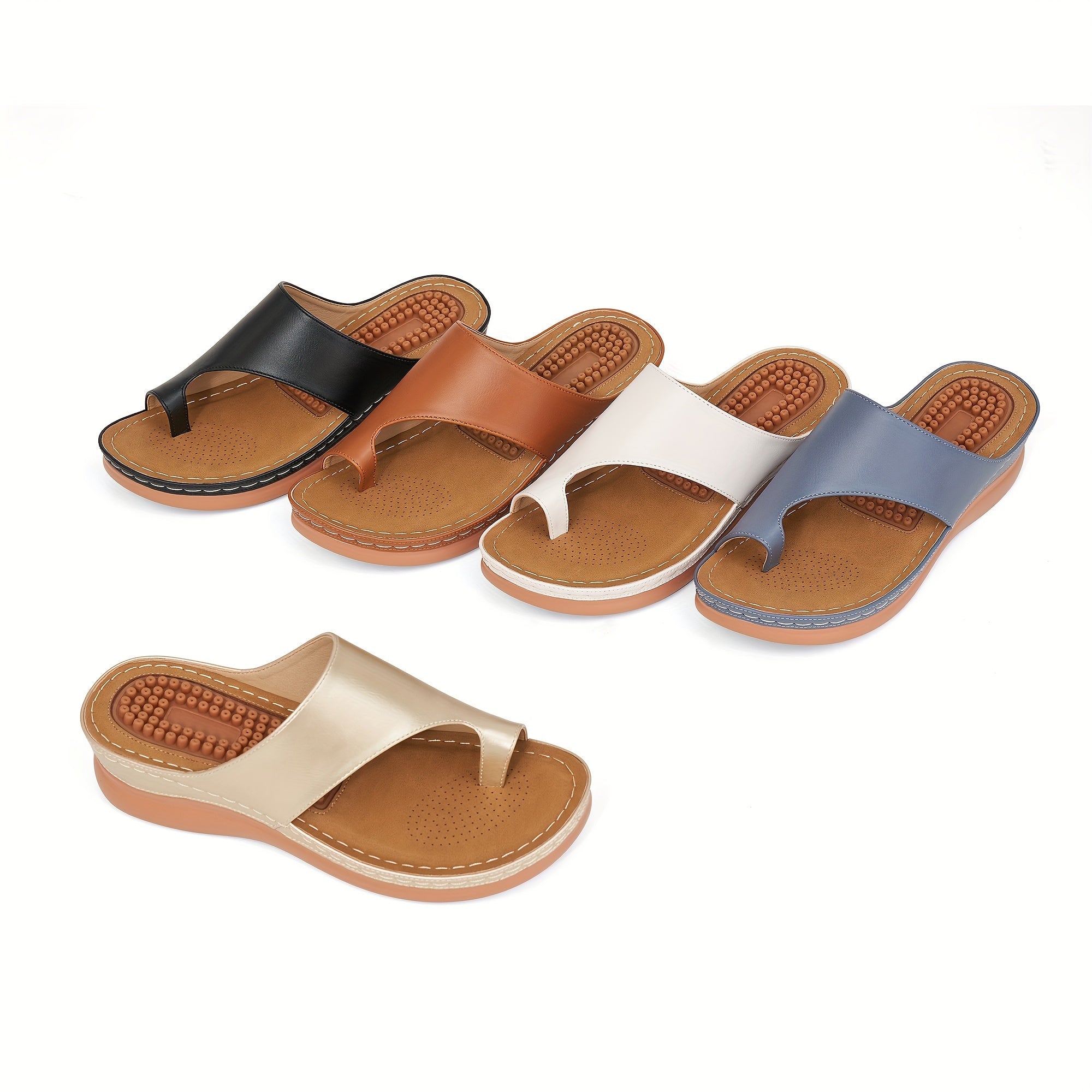 OrthoSlide | Orthopedische massage slippers voor dames - Sandalen met steunzolen