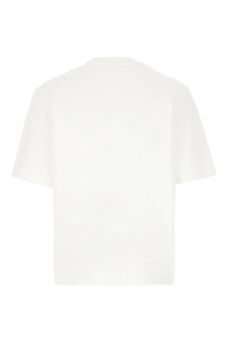 Ragnfrid | Heren-T-shirt in wit katoen - Klassieke pasvorm, minimalistisch borduurwerk