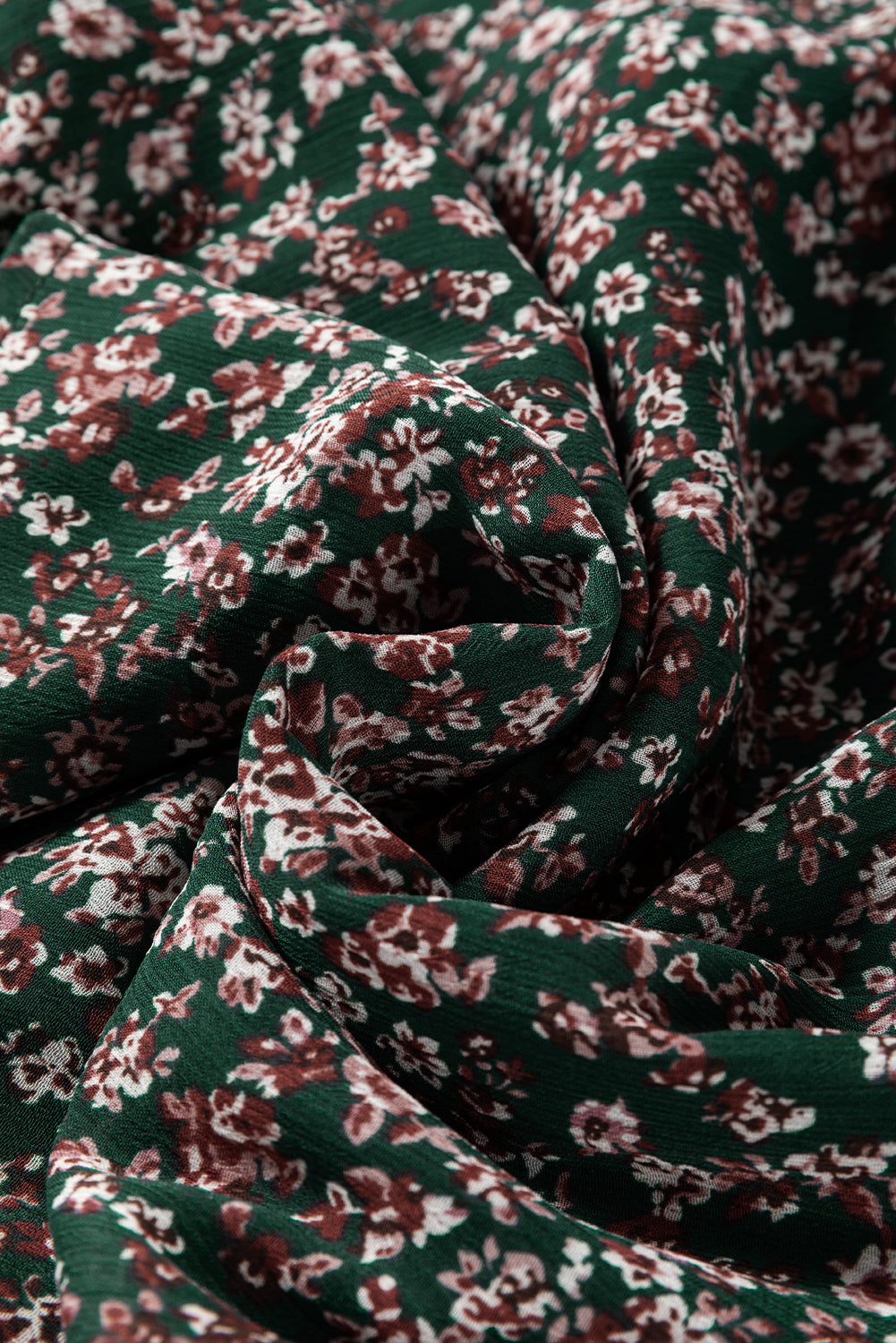 Gaelia | Mini jurk met bloemen en sweetheart halslijn, Lange Mouwen & Gesmokte Rug - Vloeiende Casual Fit