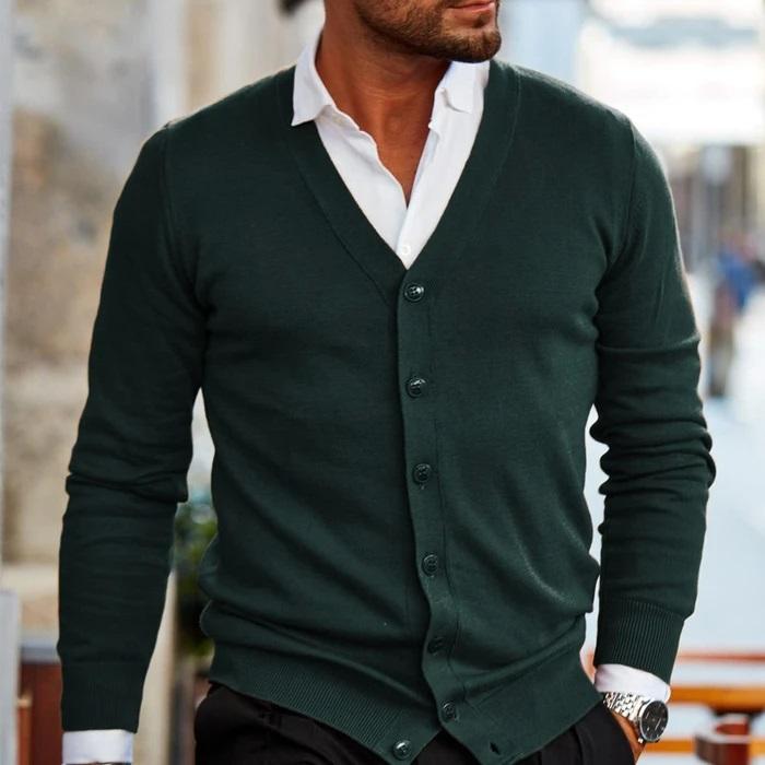 Braxen | Casual gebreid vest voor heren – katoenmix, comfortabele pasvorm