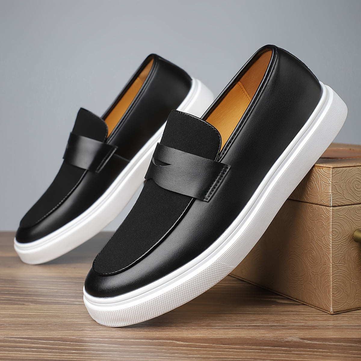 Nyall | Heren Penny Loafers - Slip-On Leren Geklede Schoenen voor Formele & Zakelijke Casual Outfits