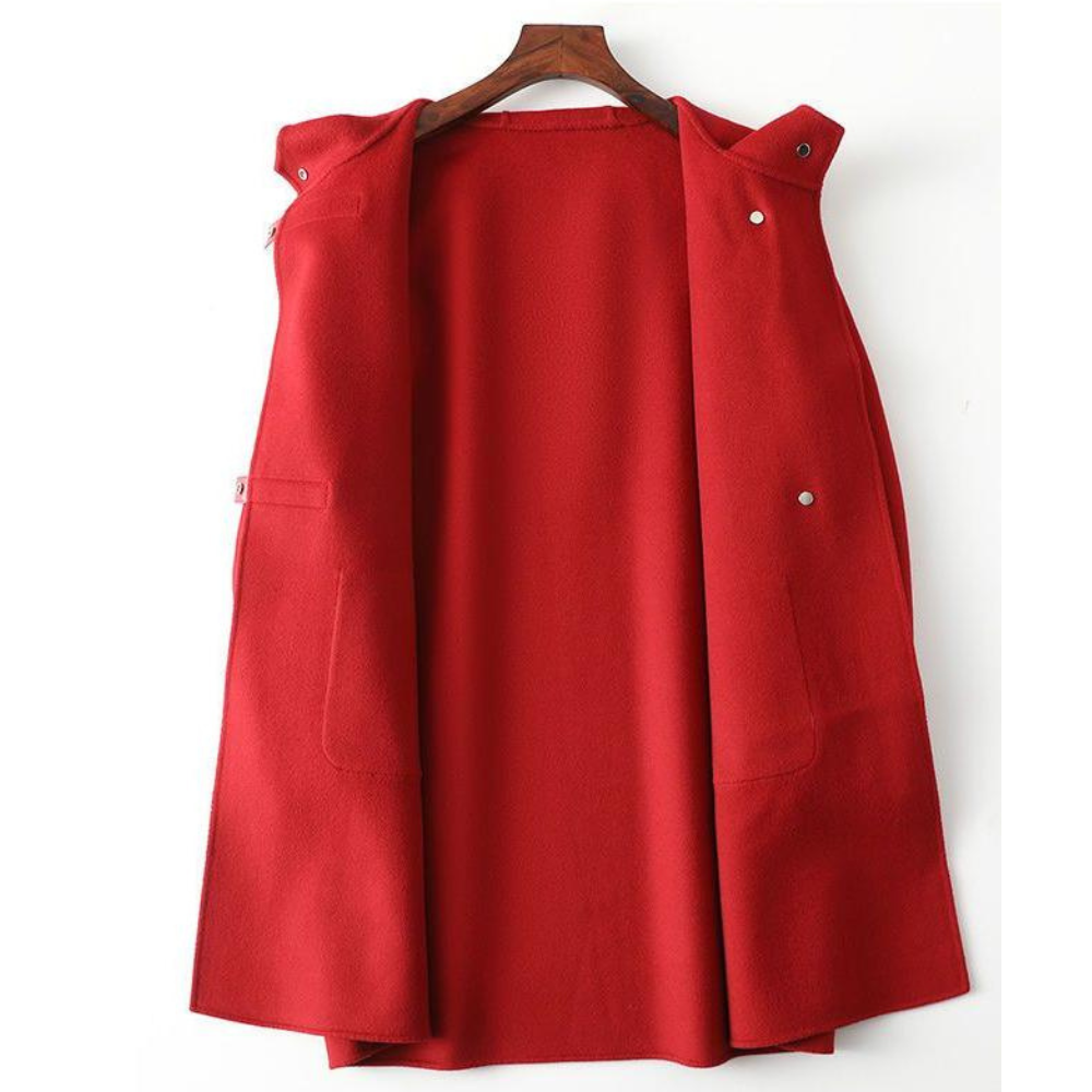 Thessaly | Damesjas van kleiwol – Warm, elegant en comfortabel