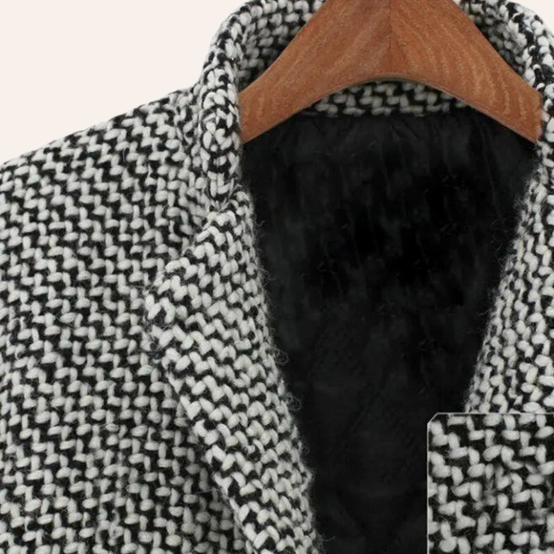 Katarzyna | Elegante gebreide lange jas voor dames – Warm, zachte wolmix, casual en formele bovenkleding