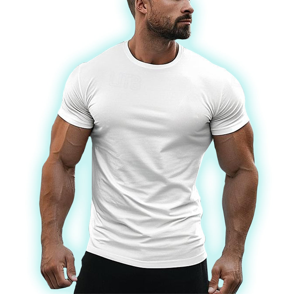 Yarden | Klassiek katoenen T-shirt voor heren - Zachte T-shirt met ronde hals, lichtgewicht, ademend