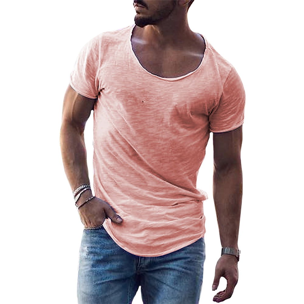 Lorenc | Katoenen heren T-shirt - ademend, lichtgewicht, casual T-shirt met ronde hals