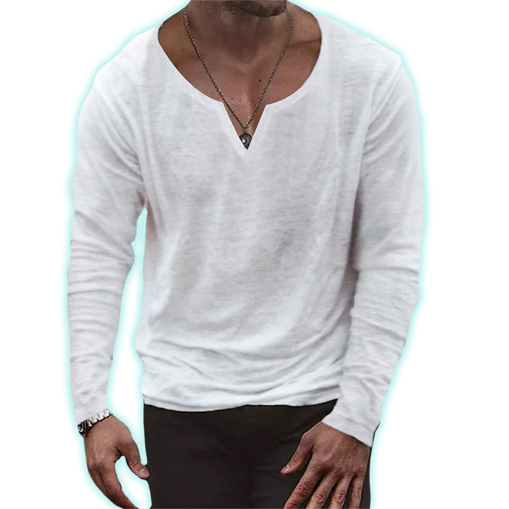Carlo | Casual herenoverhemd met lange mouwen - Ademend, lichtgewicht, comfortabele zomertop