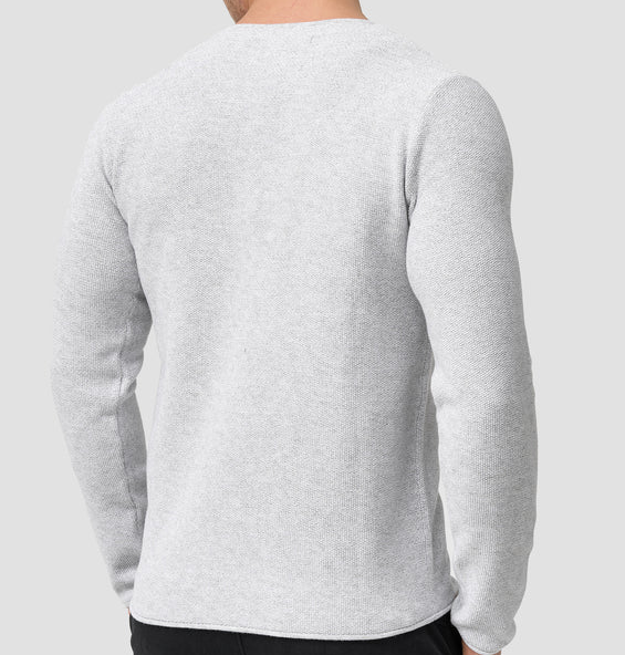 Lorvric | Klassieke herentrui met ronde hals – Lichtgewicht, ademende gebreide pullover, casual top