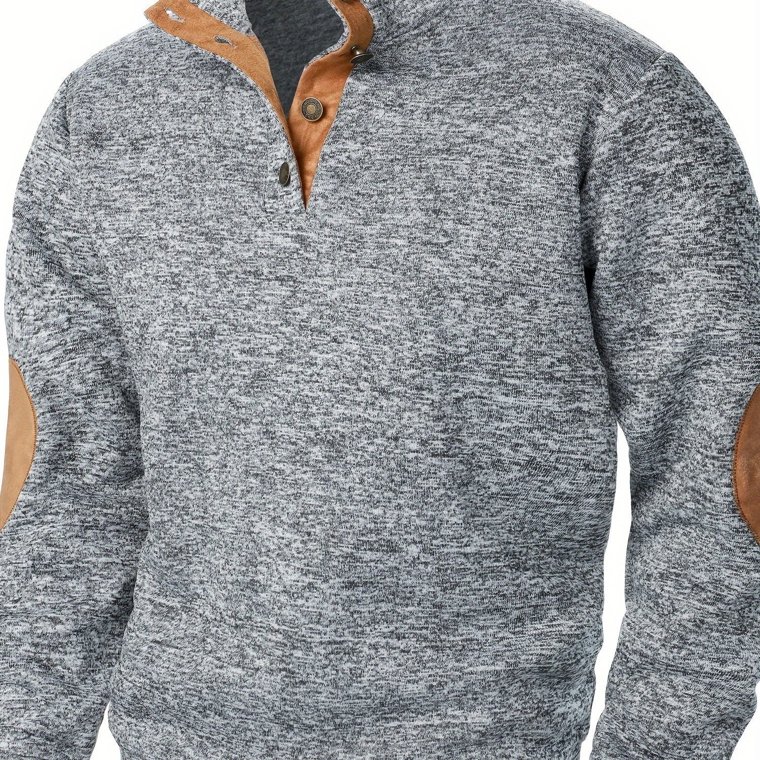 Kristoff | Herenpullover met opstaande kraag en lange mouwen – Casual herfst-wintertop