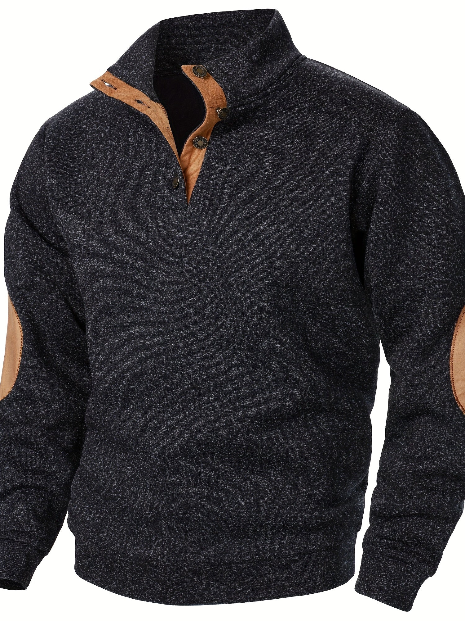 Kristoff | Herenpullover met opstaande kraag en lange mouwen – Casual herfst-wintertop