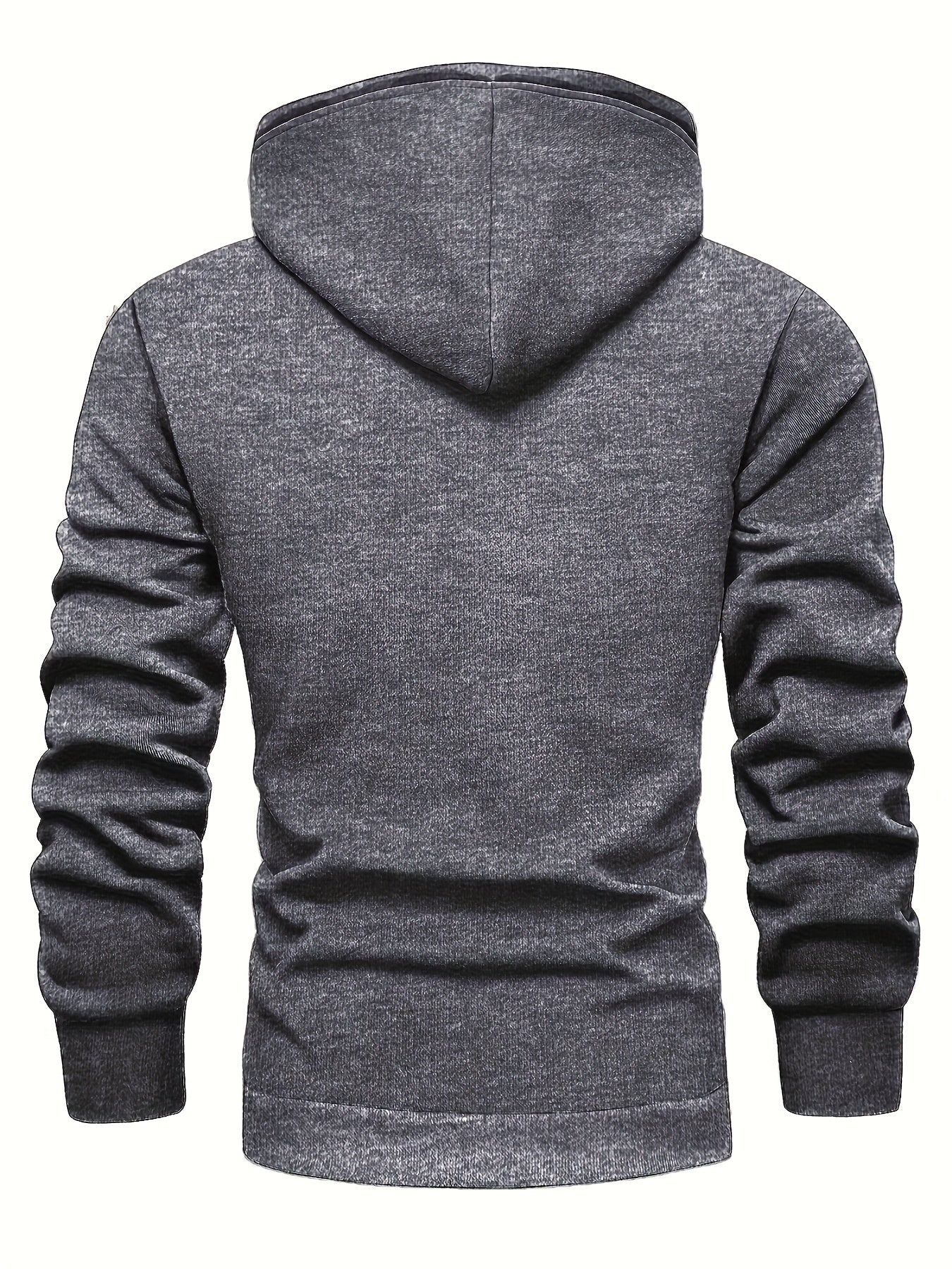 Xystus | Herenhoodie met fleecevoering – Warme wintertrui met capuchon en trekkoord