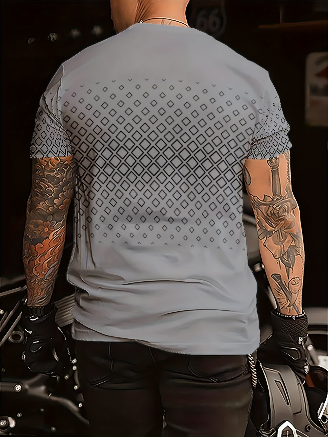 Ydran | Heren T-shirt met ronde hals - Stretch gebreide stof, zacht polyester