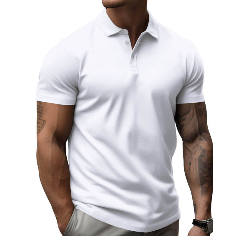 Lorven | Slim Fit Poloshirt - Korte Mouw, Casual Katoen Mix Zomer T-shirt