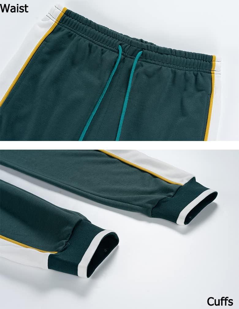Jurek | 2-delige kleurrijke trainingspak voor heren – Sportieve strepen, casual sportkleding