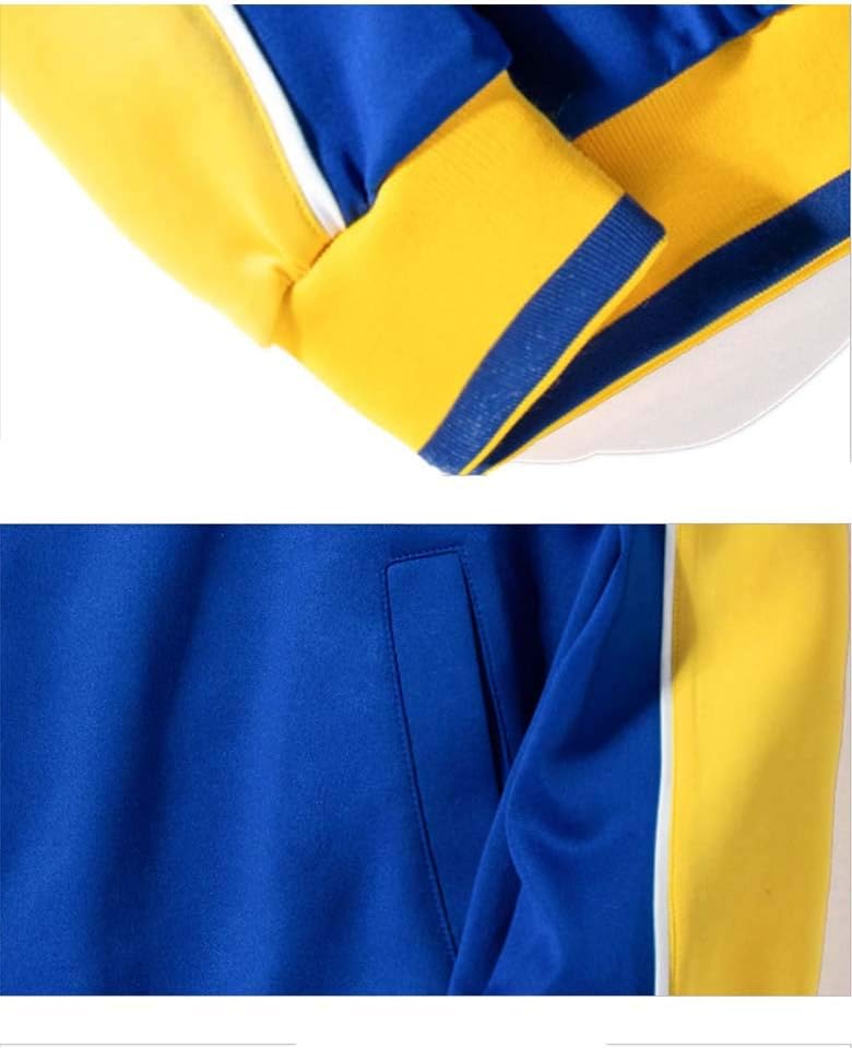 Jurek | 2-delige kleurrijke trainingspak voor heren – Sportieve strepen, casual sportkleding
