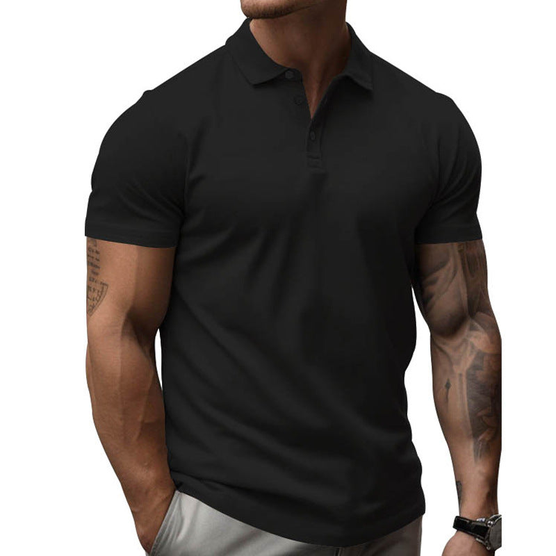 Lorven | Slim Fit Poloshirt - Korte Mouw, Casual Katoen Mix Zomer T-shirt