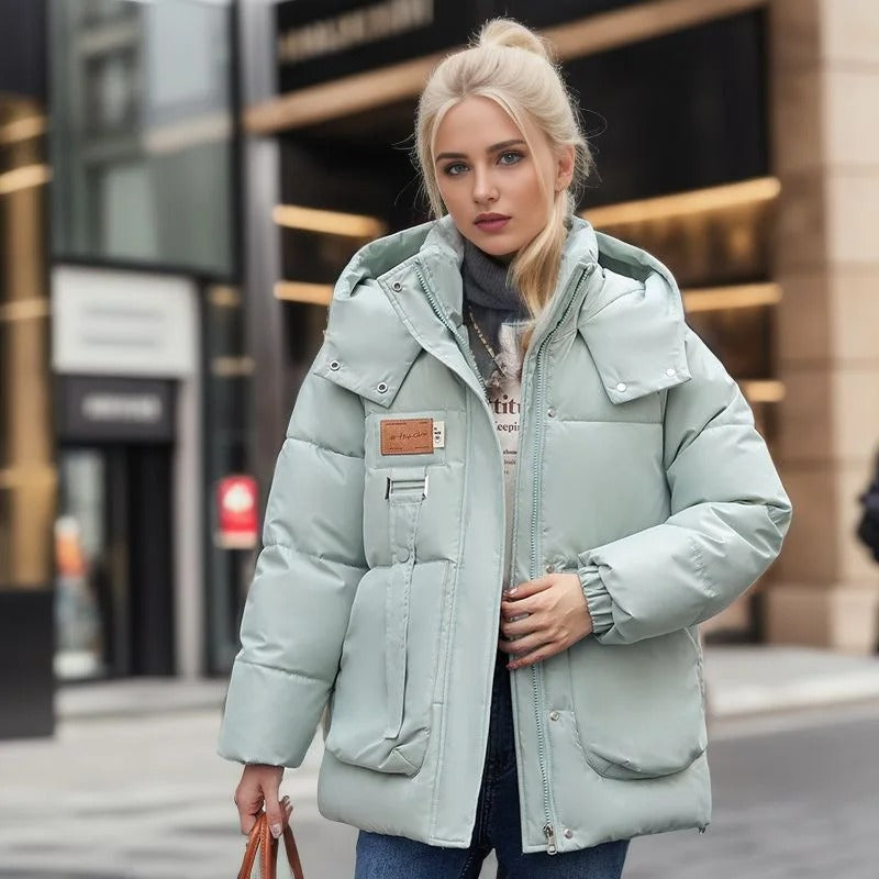 Delwyn | Stormproof pufferjas – Winddichte, waterdichte winterjas met capuchon en isolatie