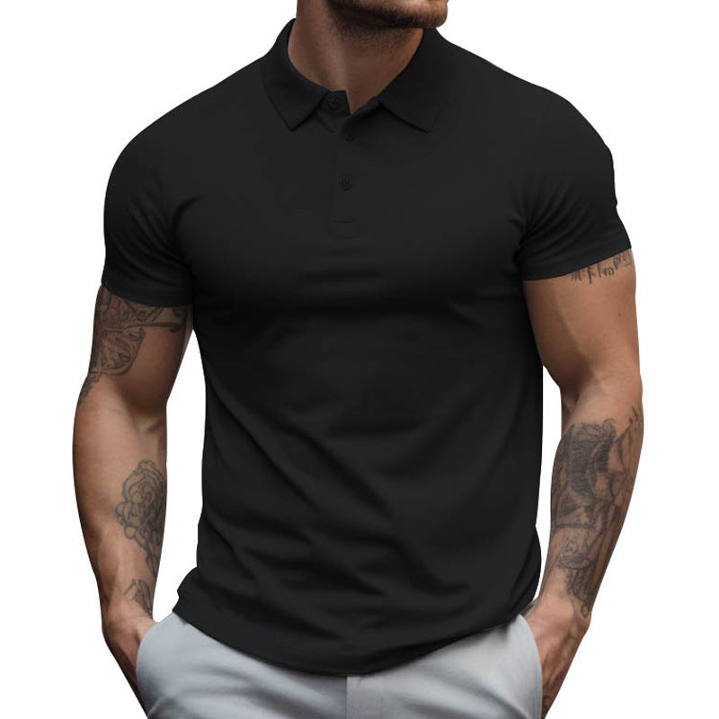 Lorven | Slim Fit Poloshirt - Korte Mouw, Casual Katoen Mix Zomer T-shirt