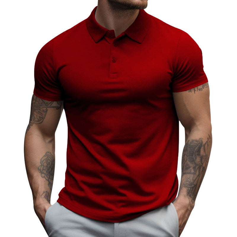 Lorven | Slim Fit Poloshirt - Korte Mouw, Casual Katoen Mix Zomer T-shirt