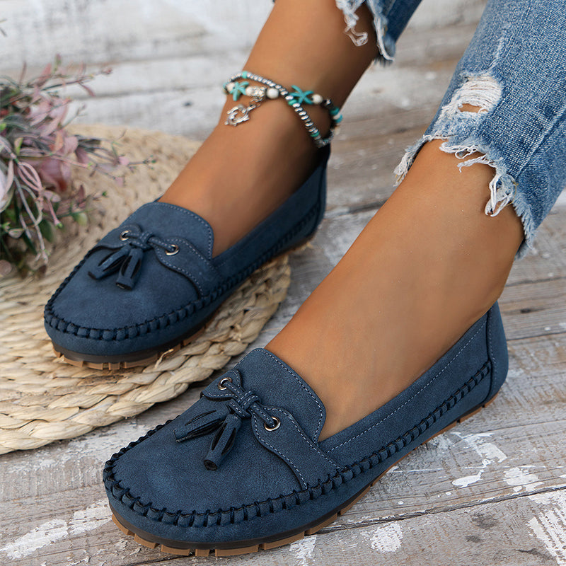 Voxa | Vrouwen Vintage Loafers - Stijlvolle Comfort Slip-On Schoenen