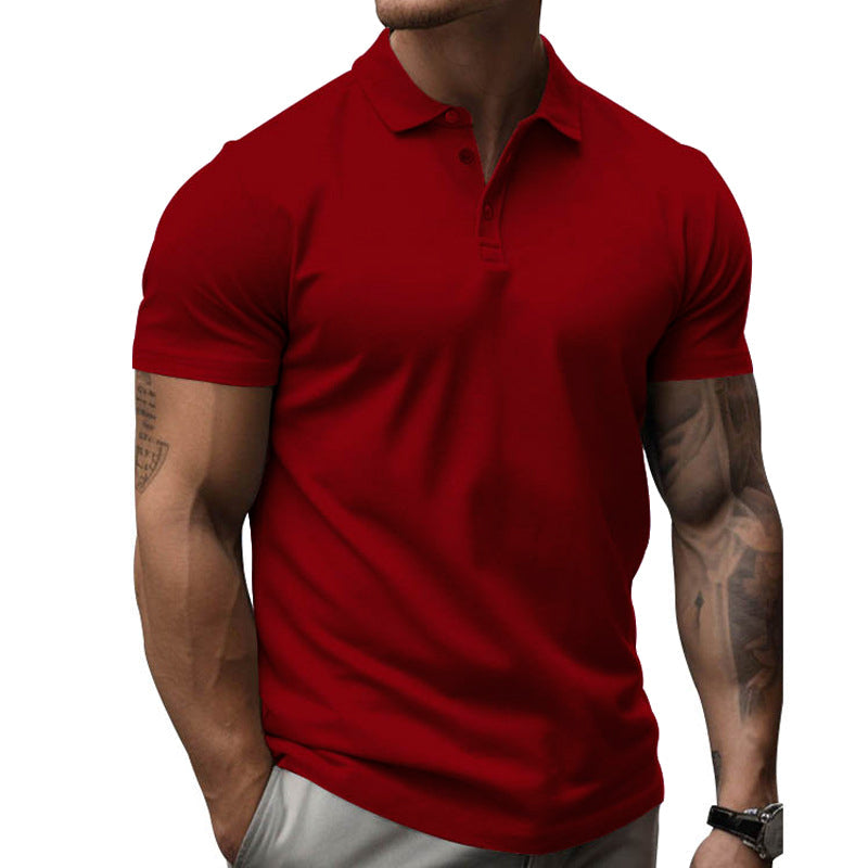 Lorven | Slim Fit Poloshirt - Korte Mouw, Casual Katoen Mix Zomer T-shirt