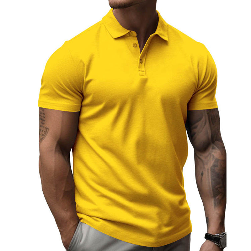 Lorven | Slim Fit Poloshirt - Korte Mouw, Casual Katoen Mix Zomer T-shirt