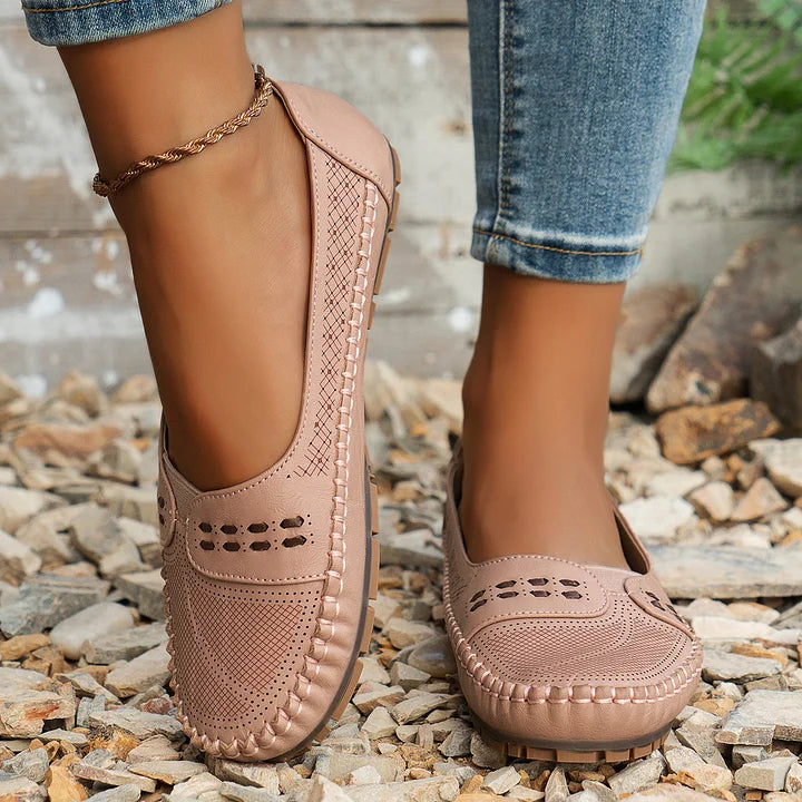 Trish | Comfortabele Orthopedische Flats voor Vrouwen - Steun voor de Boog, Slip-On Loafers