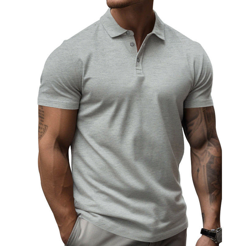 Lorven | Slim Fit Poloshirt - Korte Mouw, Casual Katoen Mix Zomer T-shirt