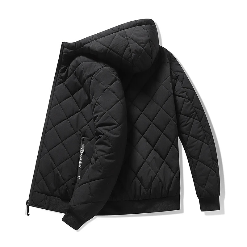 Jonte | Heren pufferjas met capuchon – Lichtgewicht gewatteerde winterjas, warme casual bovenkleding