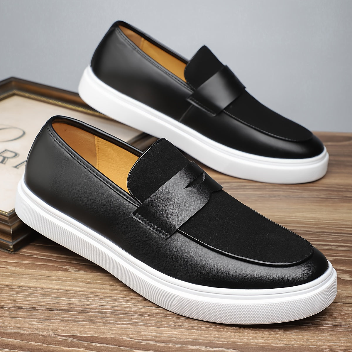 Nyall | Heren Penny Loafers - Slip-On Leren Geklede Schoenen voor Formele & Zakelijke Casual Outfits