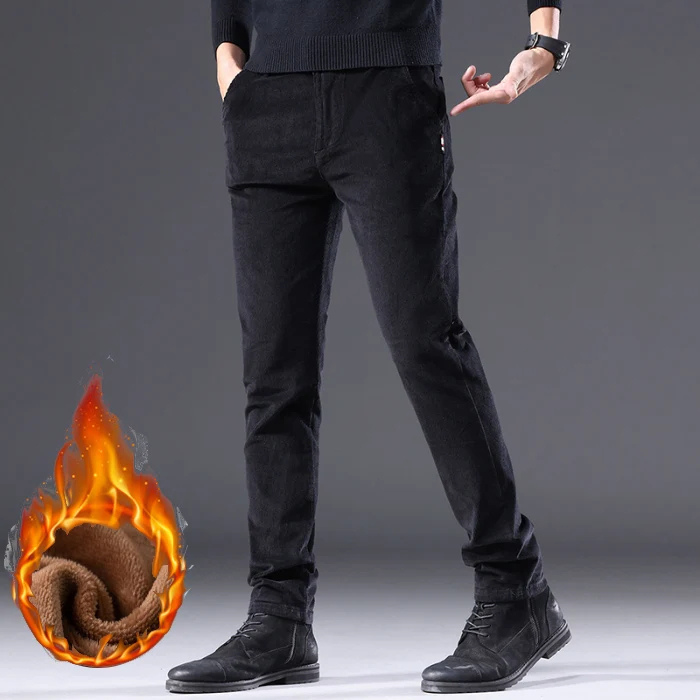 Cirel | Warme Corduroy Herenbroek met Fleece Voering - Casual Winterbroek Zachte & Comfortabele Pasvorm