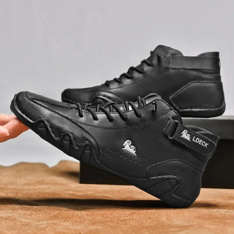Bootrek | Heren Suède Enkellaars Sneakers – Stijlvolle Casual Boots met Slijtvaste Antislip Zool