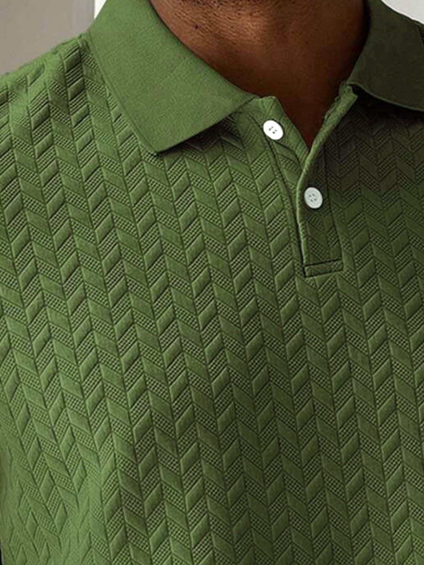 Aldous | Casual Herenpoloshirt met korte mouwen - Gestructureerde, elastische stof