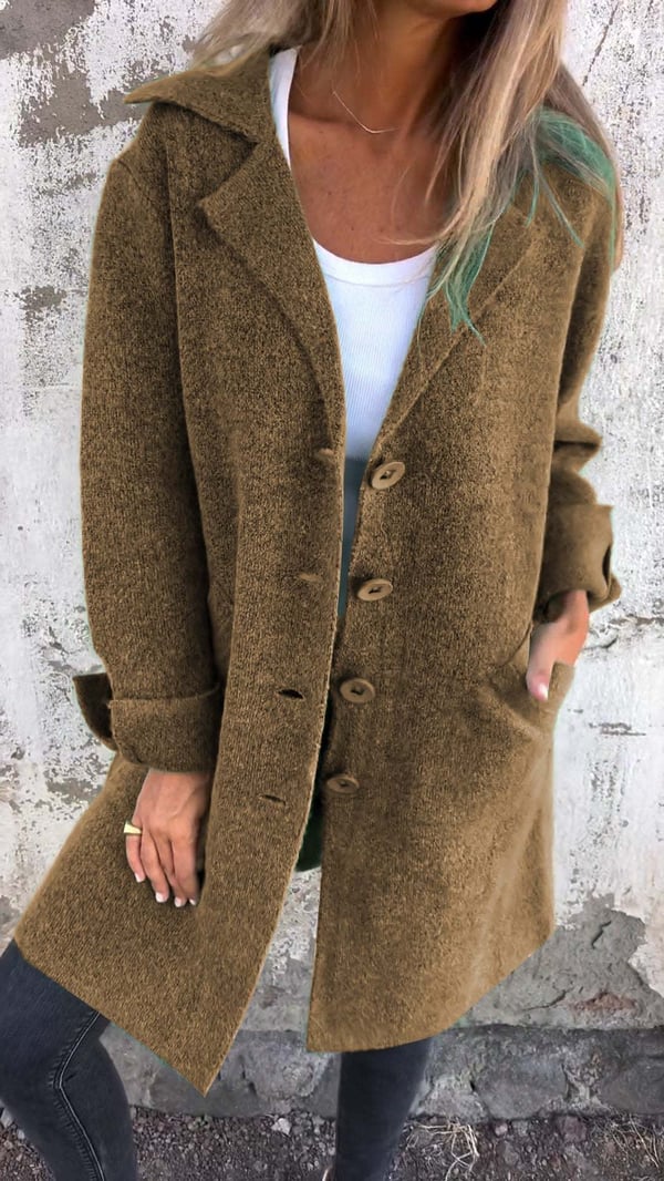 Jorynna | Casual gebreide jas voor dames – Relaxed fit, lichtgewicht, zacht, bovenkleding voor herfst en winter