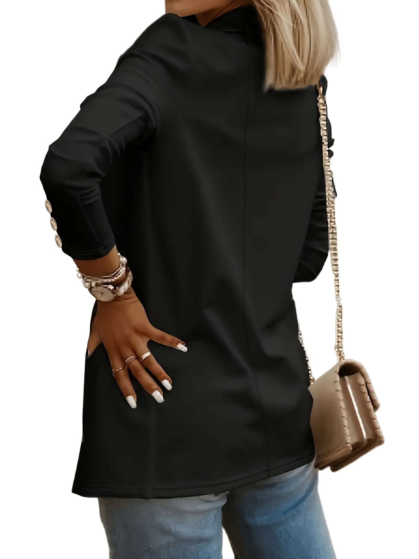 Albina | Blazerjasje met open voorkant voor dames - Casual Elegante werkkleding