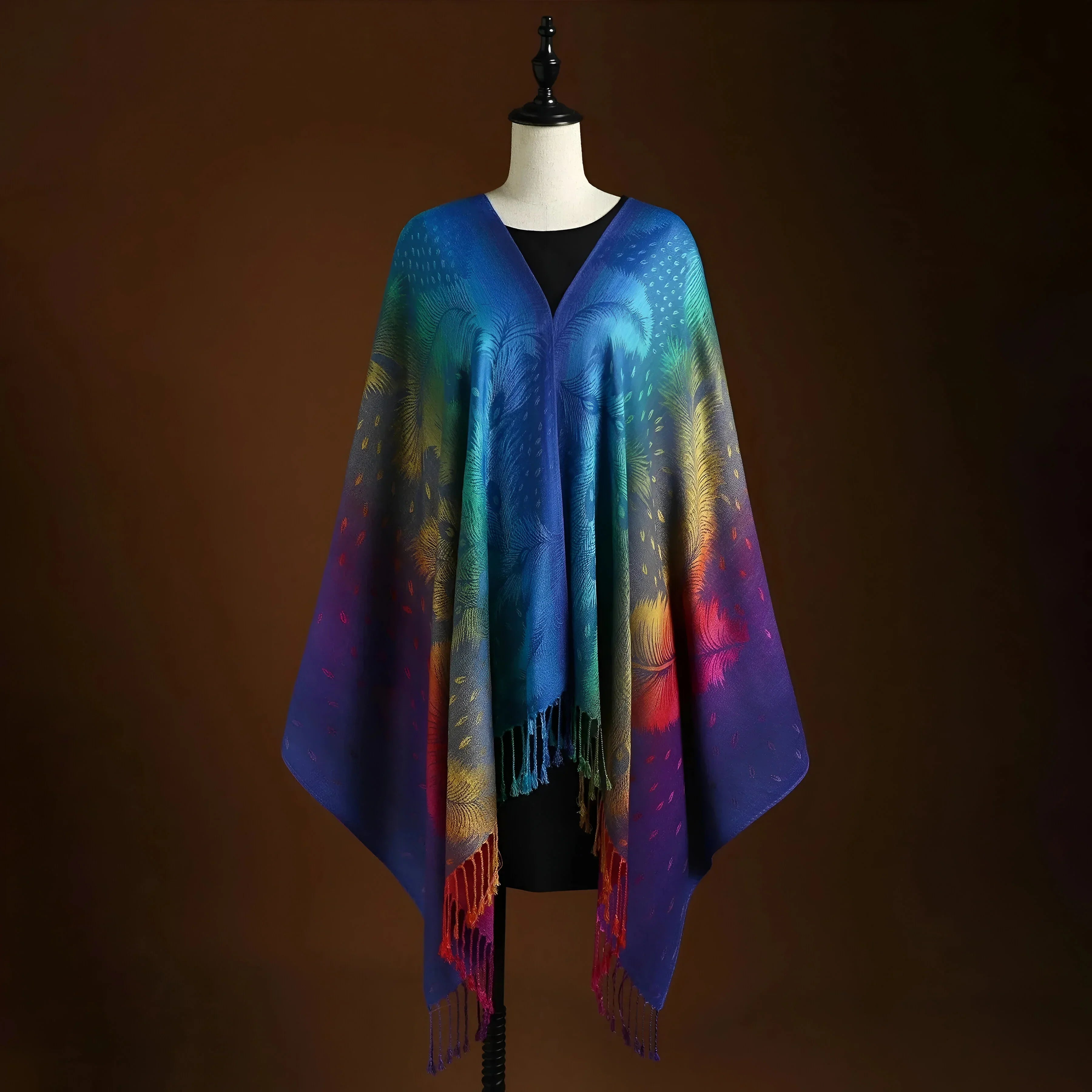 Zoryntha | Luxe zachte kleurrijke sjaal – gezellig, modieus, damesaccessoire voor winter en herfst