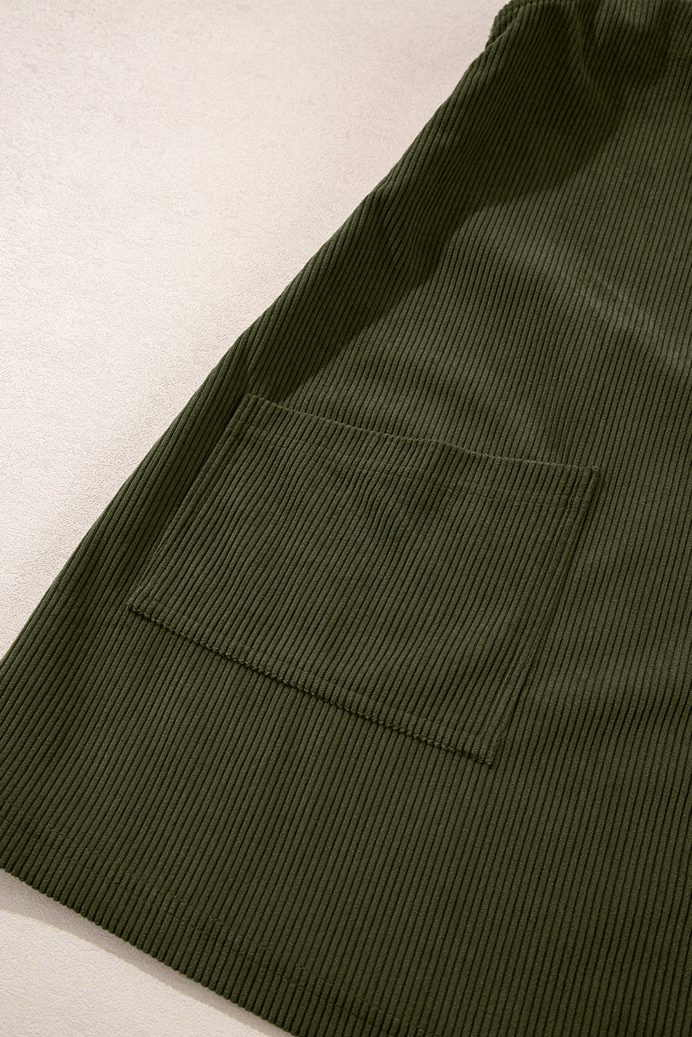 Vionessa | Dames Mini Corduroy Overall Jurk - Mouwloze Dungaree met Zakken Aan De Voorkant
