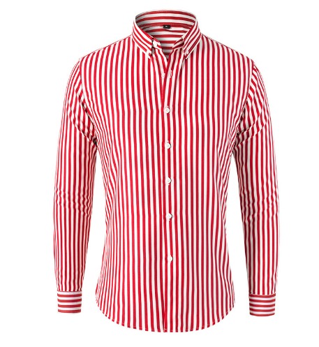 Belric | Gestreepte herenoverhemd met lange mouwen – Casual, elegante katoenen overhemd