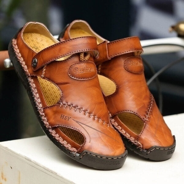Jorund | Orthopedische herensandalen - Lichtgewicht flexibel PU leer