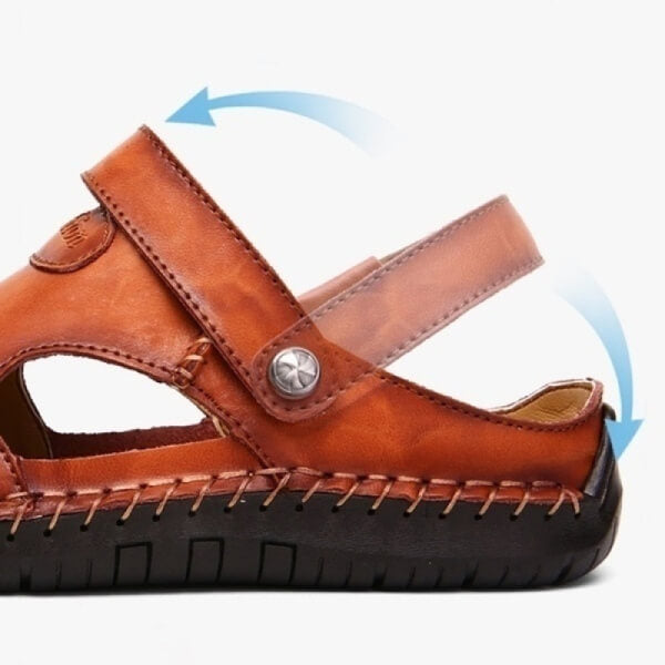 Jorund | Orthopedische herensandalen - Lichtgewicht flexibel PU leer