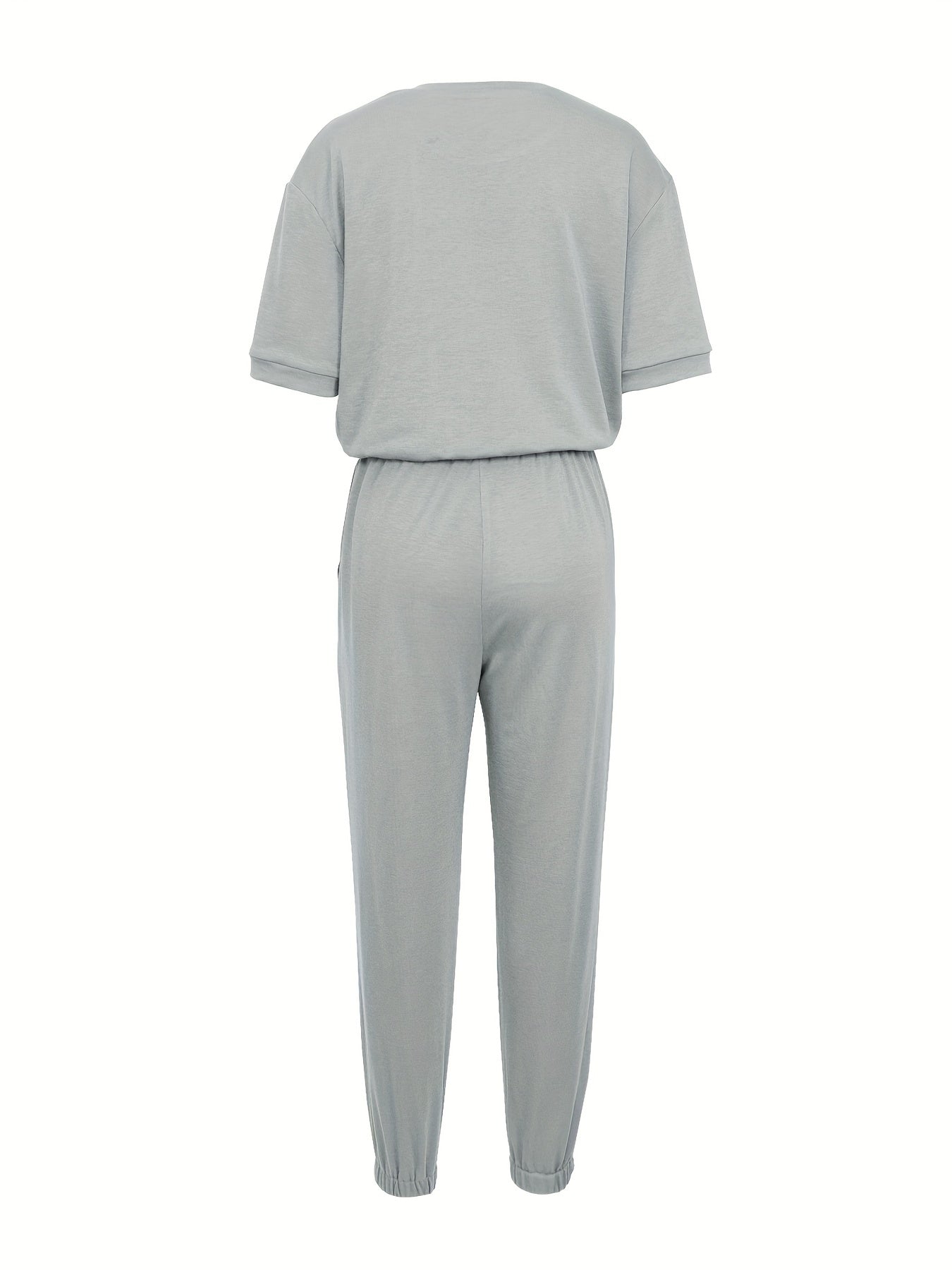 Helmi | Casual tweedelige damesset - T-shirt & Joggerbroek met koord