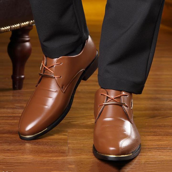 Vellaro | Heren leren Oxford geklede schoenen - Klassiek Formeel Zakelijk Schoeisel