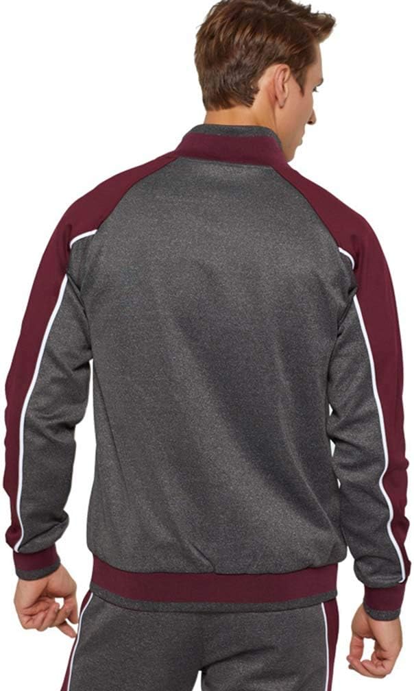 Jurek | 2-delige kleurrijke trainingspak voor heren – Sportieve strepen, casual sportkleding