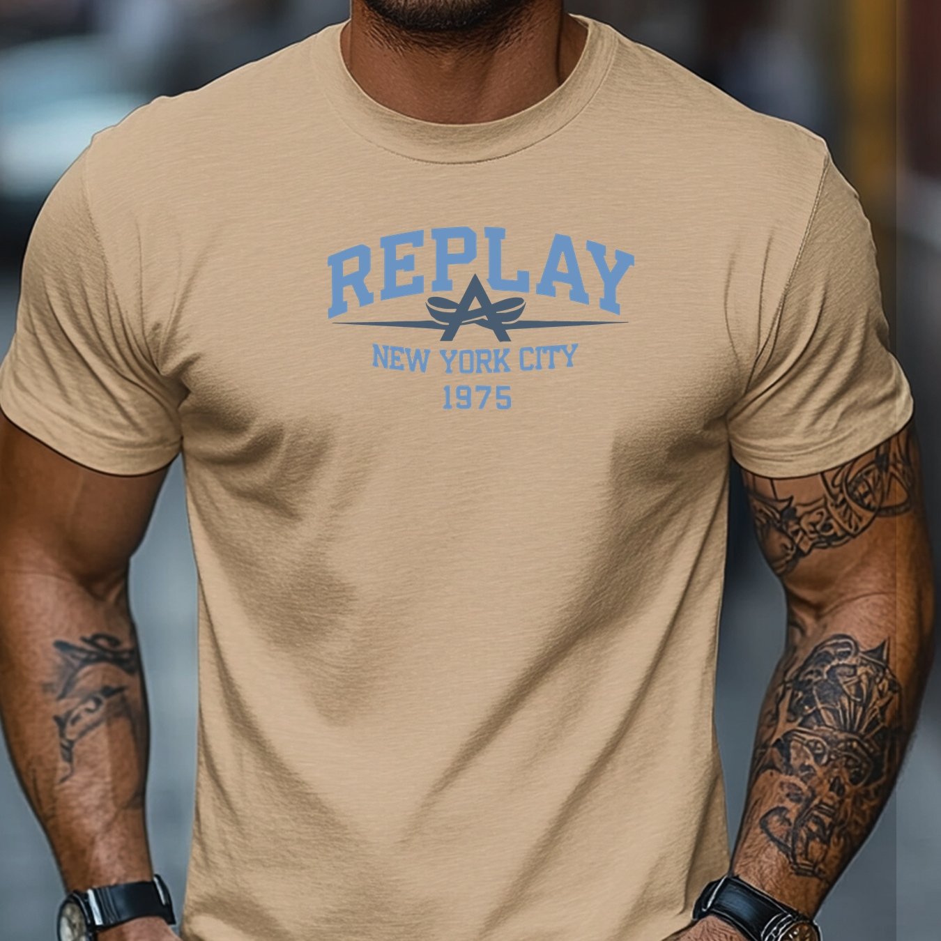 Tybalt | Heren 1975 Retro Grafisch T-shirt - Zwart Casual Korte Mouw T-shirt, Lichtgewicht, Ademende Pasvorm